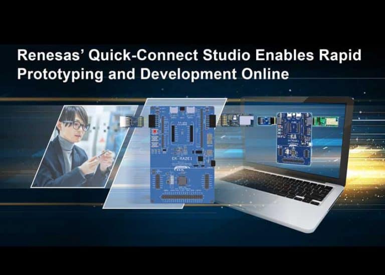 Renesas presenta Quick-Connect Studio: il primo strumento di sviluppo di sistemi basato su cloud per lo sviluppo dinamico del software