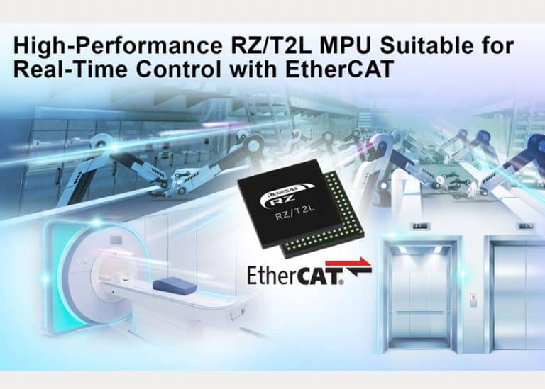 Da Renesas il nuovo microprocessore industriale RZ/T2L con supporto per il protocollo di comunicazione EtherCAT