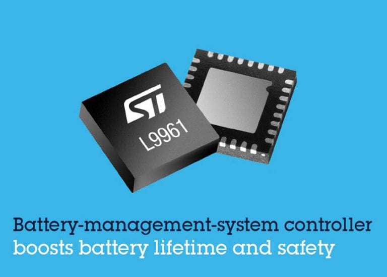 STMicroelectronics presenta il controller BMS ad alta precisione L9961 in grado di migliorare le prestazioni delle batterie al litio 