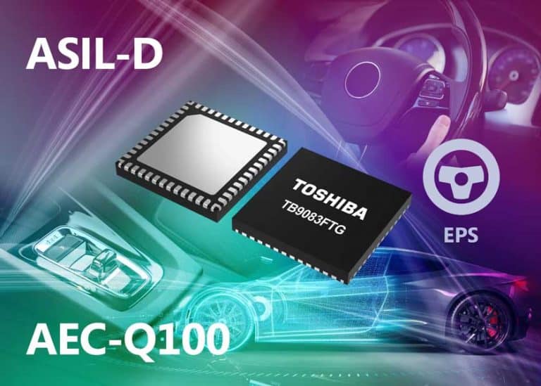 Toshiba annuncia la produzione in volumi del gate driver per motori BLDC TB9083FTG