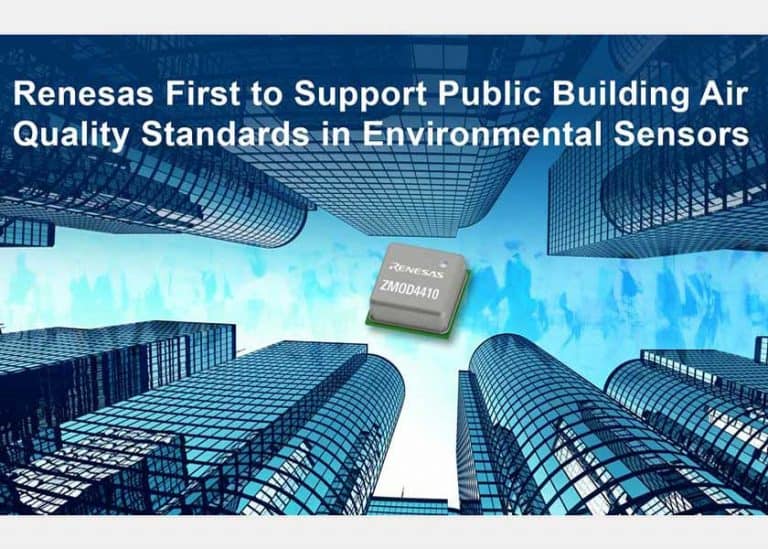 I sensori ambientali di qualità dell’aria di Renesas per edifici pubblici offrono ora il supporto per molteplici standard di qualità