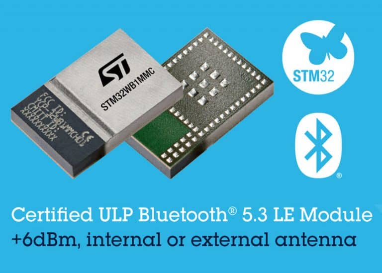 STMicroelectronics semplifica e accelera lo sviluppo di prodotti wireless con il modulo STM32WB1MMC certificato Bluetooth LE