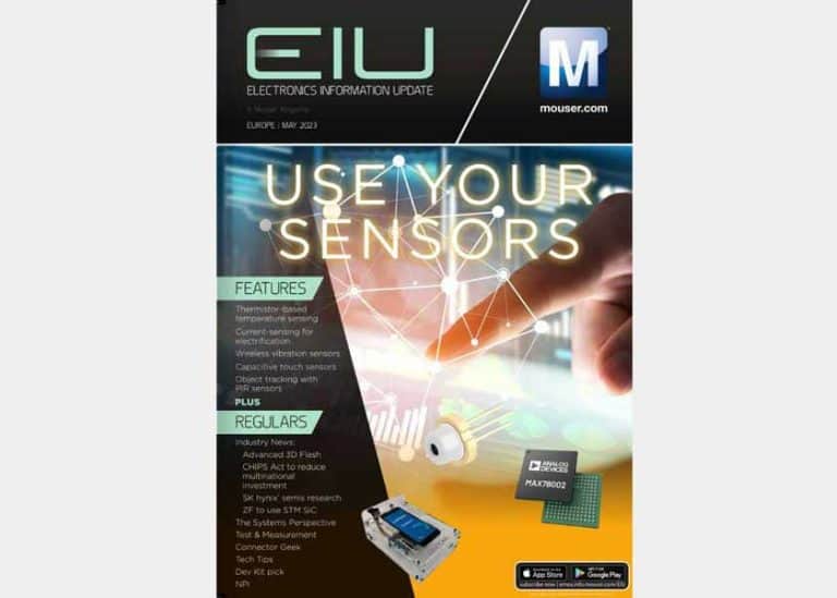 Leggi gratis il numero di maggio della rivista EIU di Mouser Electronics!