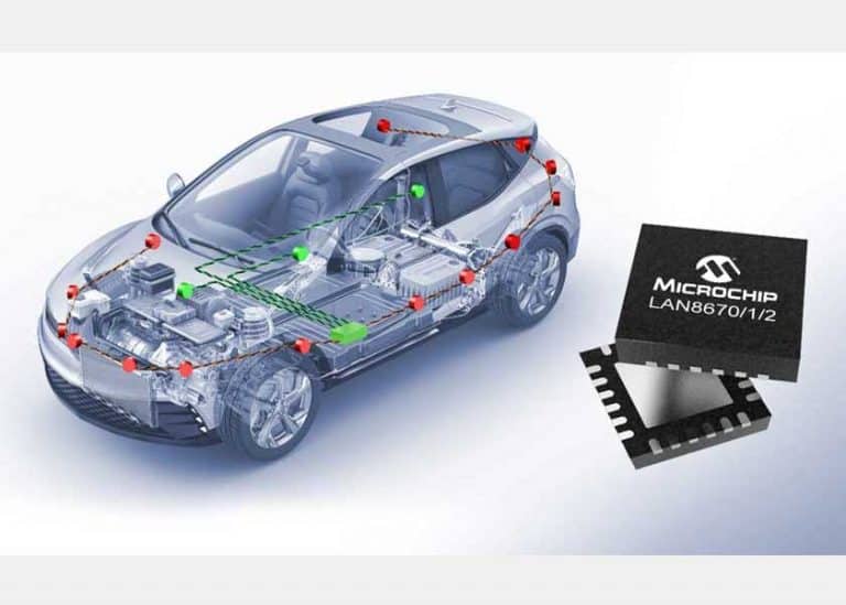 Microchip presenta i suoi primi dispositivi Ethernet 10BASE-T1S qualificati per il settore automobilistico 