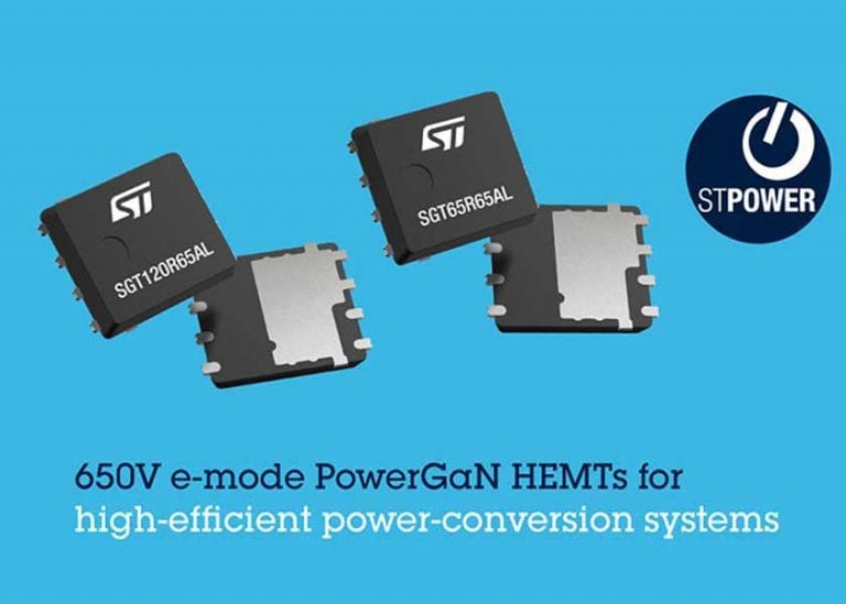 STMicroelectronics avvia la produzione in volumi di dispositivi PowerGaN per prodotti di alimentazione più sottili e più efficienti