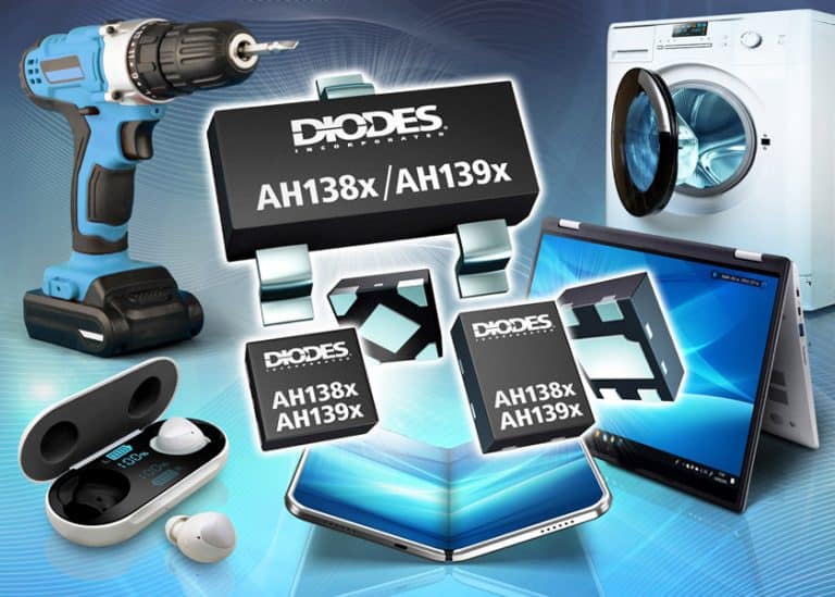 Da Diodes Incorporated due nuove famiglie di interruttori ad effetto Hall per applicazioni alimentate a batteria