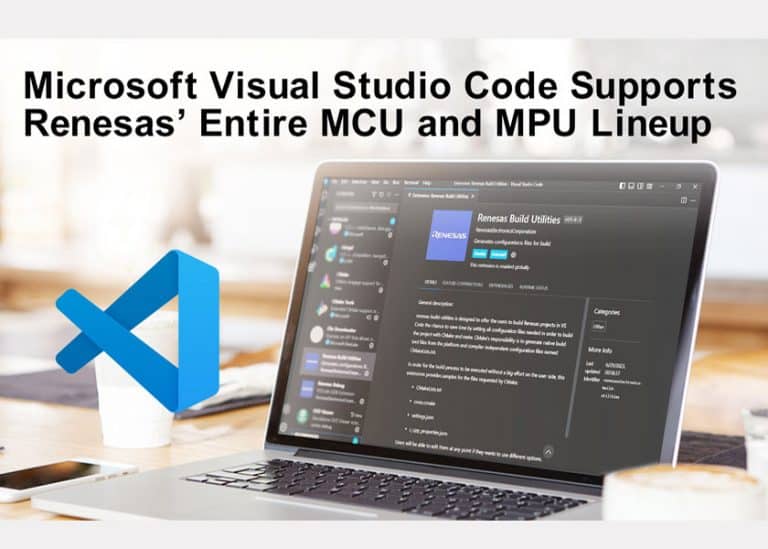 Renesas Electronics integra il codice di Microsoft Visual Studio per tutta la sua gamma di microcontrollori e microprocessori