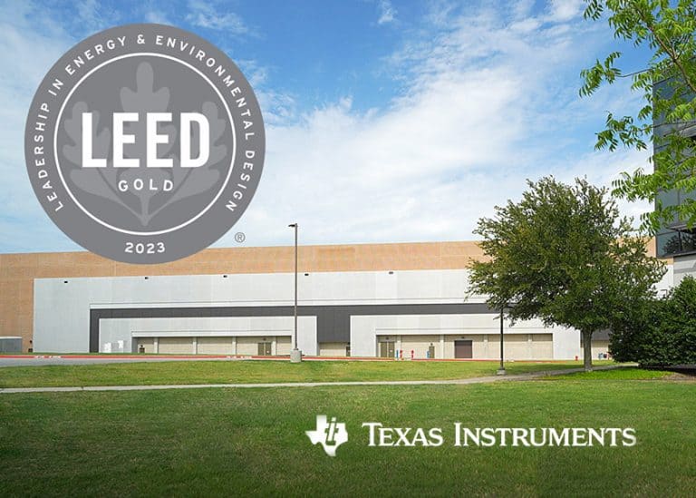 RFAB2 di Texas Instruments è la prima fabbrica di semiconduttori negli Stati Uniti a conseguire il LEED Gold versione 4