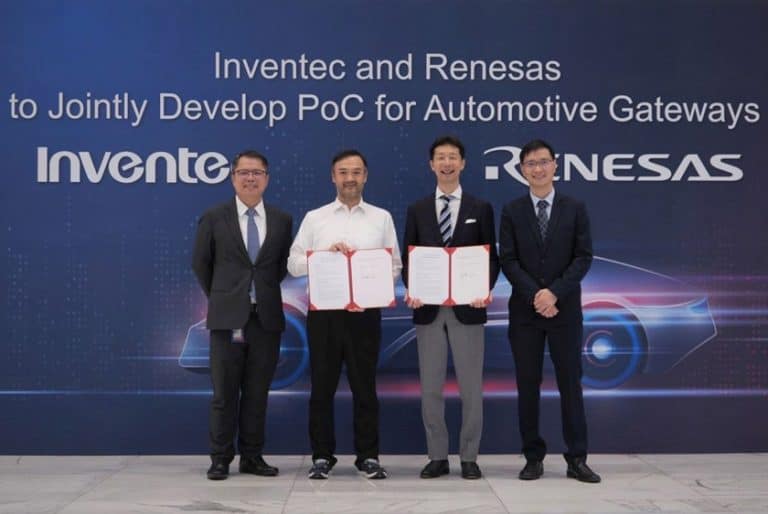 Renesas e Inventec svilupperanno congiuntamente una Proof of Concept per gateway automobilistici