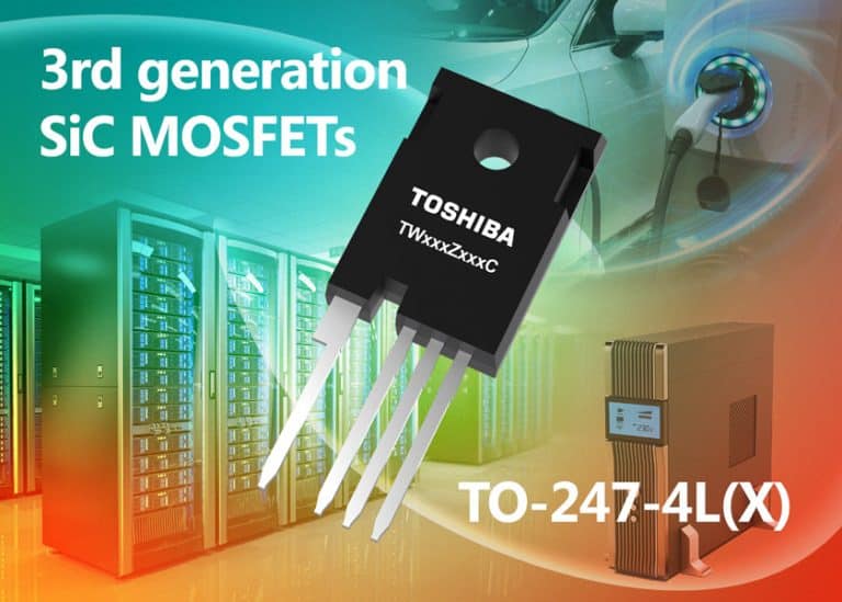 Toshiba introduce MOSFET al carburo di silicio (SiC) di terza generazione con perdite di commutazione ridotte