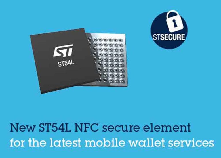 Da ST un controller NFC di nuova generazione con elemento di sicurezza integrato per i servizi di portafoglio STPay-Mobile