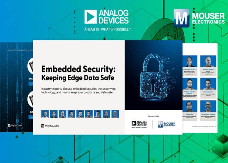 Il nuovo eBook di Mouser e Analog Devices offre approfondimenti sulla sicurezza dei dispositivi embedded