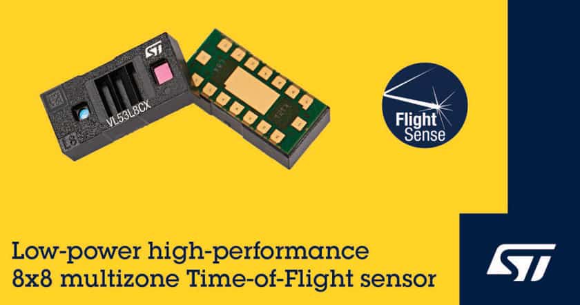 Sensore ToF STMicroelectronics VL53L8CX