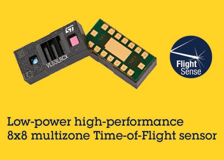 STMicroelectronics introduce il sensore ToF multizona di nuova generazione VL53L8CX con maggiore portata e minori consumi