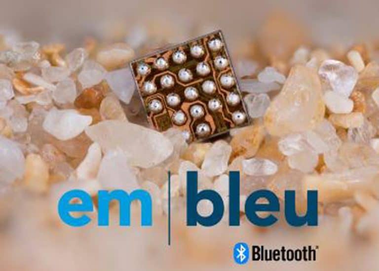 EM Microelectronic introduce il suo nuovo chip em|bleu Bluetooth 5.4, per dispositivi con limiti di dimensioni e potenza