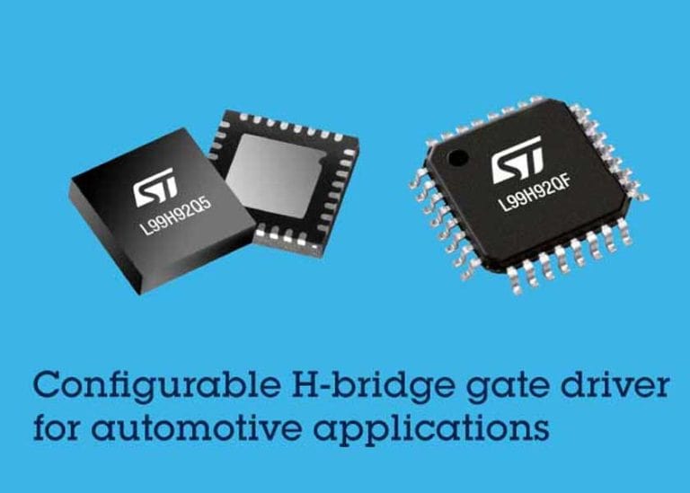 STMicroelectronics presenta il gate driver H-bridge programmabile L99H92 per applicazioni automobilistiche