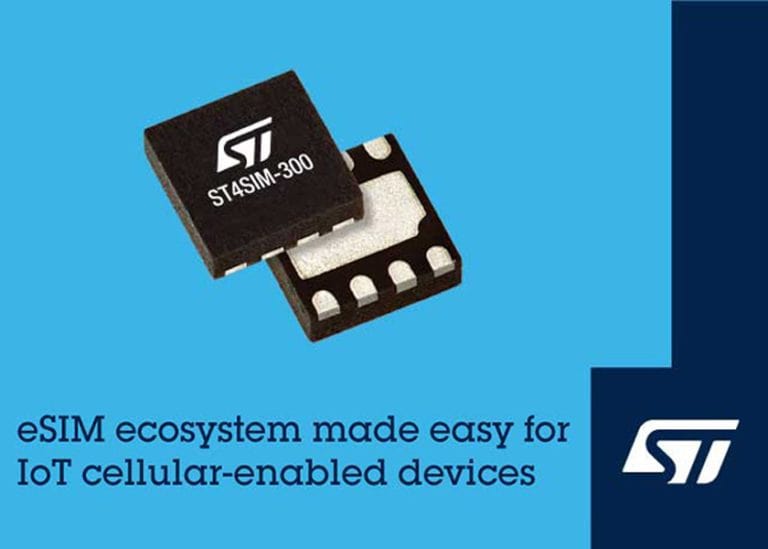 Da STMicroelectronics ST4SIM-300, la prima SIM integrata del settore in grado di supportare l’implementazione dell’eSIM IoT