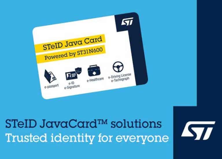 STMicroelectronics lancia le soluzioni STeID Java Card per applicazioni affidabili di e-Identity e e-Government