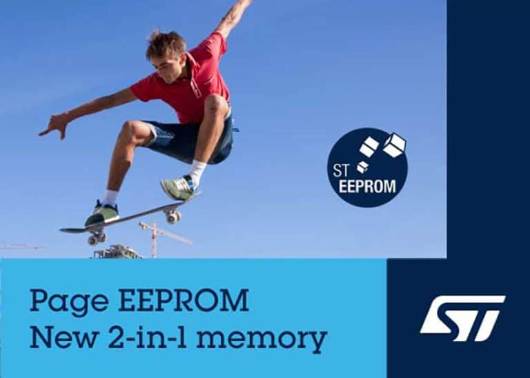 STMicroelectronics presenta la memoria Page EEPROM 2-in-1 per aumentare le prestazioni e l’efficienza nelle applicazioni Edge-AI