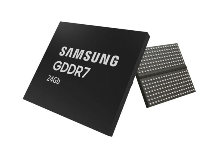 Samsung sviluppa la prima DRAM GDDR7 da 24 Gb del settore utilizzando processo di classe 10 nanometri